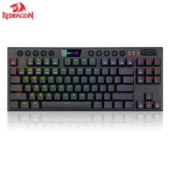 Redragon K621 Horus 무선 RGB 기계식 키보드 5.0 BT/2.4 Ghz/유선 3 가지 모드 초박형 로우 프로파일 블루투스 키보드