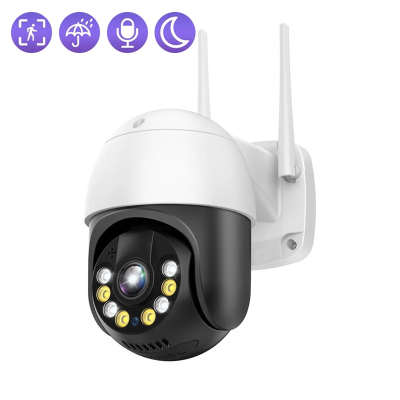PTZ Wifi Surveillance Camera Outdoor Night Vision Full Color AI Human Tracking 2MP 3MP 5MP CCTV Video Security Monitor iP Camera
PTZ Wifi Surveillance Camera Outdoor Night Vision Full Color AI Human Tracking 2MP 3MP 5MP CCTV Video Security Monitor iP Camera