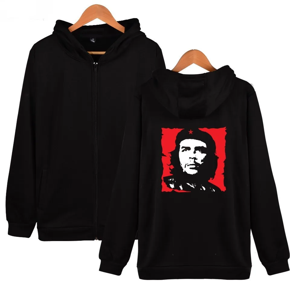 

Hero Che Guevara Zipper Hoodies Ernesto Guevara Classic Characters Print Hoodie Men Women Autumn Sweatshirt Zip Up Jacket Coat