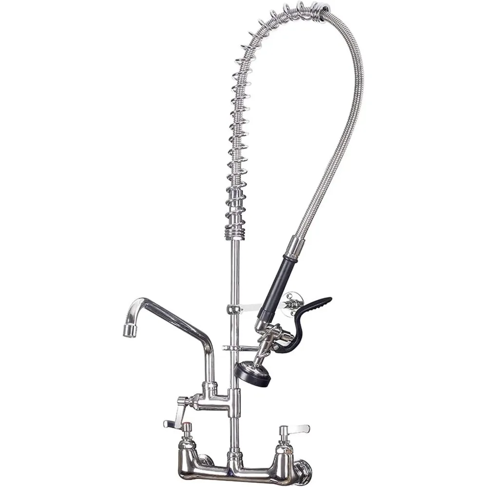 Commercial Sink Faucet with Sprayer 36 inch Commercial Faucet Pre Rinse Sprayer 8 inch Wall Mount Center
Commercial Sink Faucet with Sprayer 36 inch Commercial Faucet Pre Rinse Sprayer 8 inch Wall Mount Center