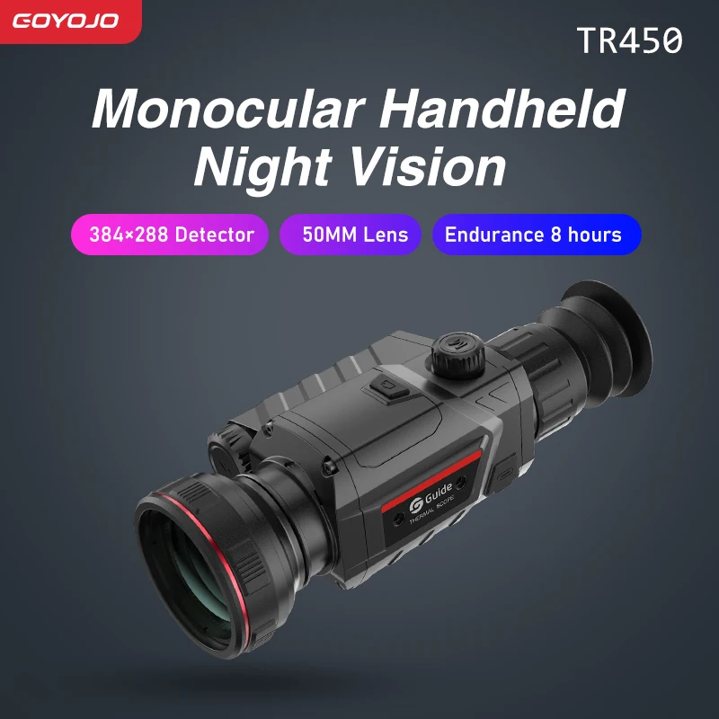 

Guide Rifle Scope TR450 Thermal Imaging Sights with 384*288 IR Resolution and 50mm Digital Night Vision Scope