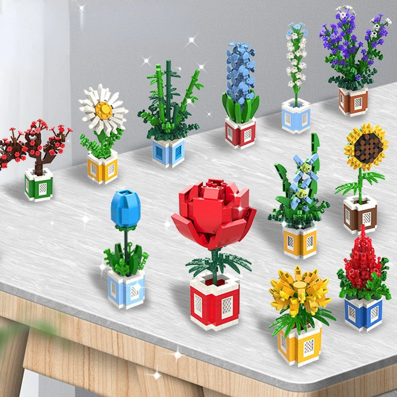 Mini Building Block Flower Plant Cactus Model Puzzle Game Toys for Children Boy Girls Kids Gift Home Decor
Mini Building Block Flower Plant Cactus Model Puzzle Game Toys for Children Boy Girls Kids Gift Home Decor