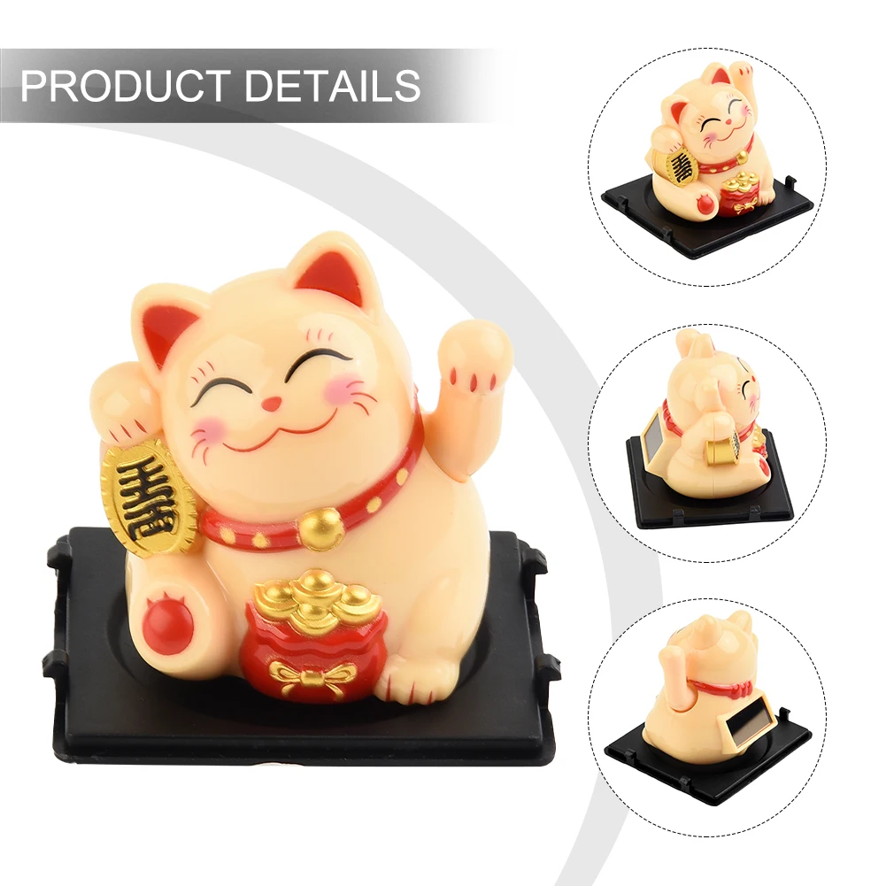 Lucky Cat Decoration Mini Solar Automatic Waving Lucky Cat Car Decoration Cake Baking Decoration Good Luck Home Accessories
Lucky Cat Decoration Mini Solar Automatic Waving Lucky Cat Car Decoration Cake Baking Decoration Good Luck Home Accessories