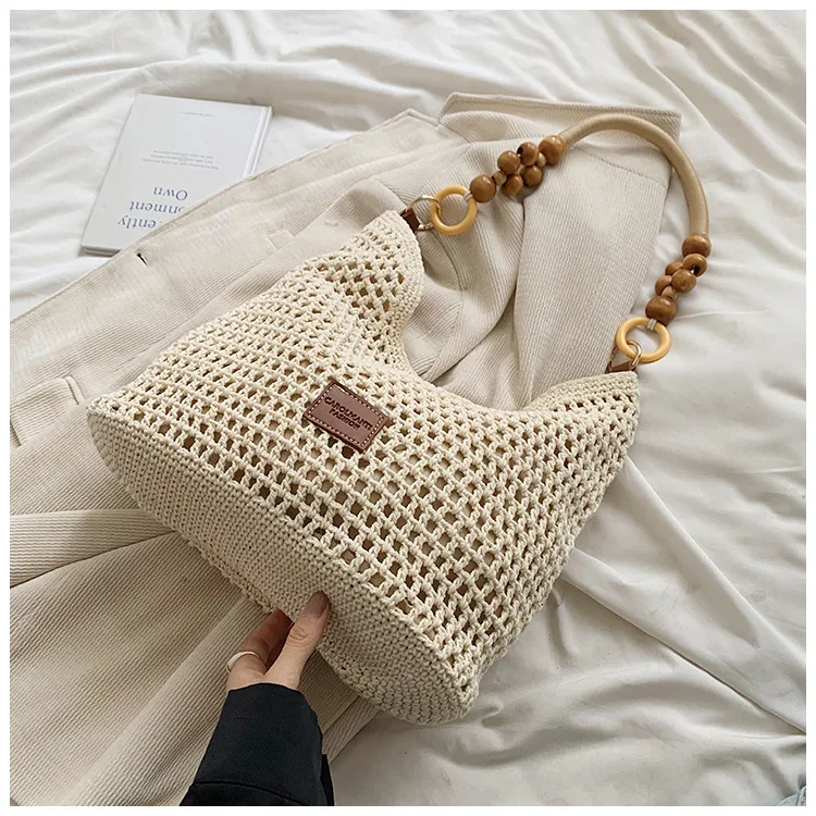 Summer Hollow Woven Tote Bag - Large Capacity 44 S0103a9ca22114538a28832b8ae8bf02cu