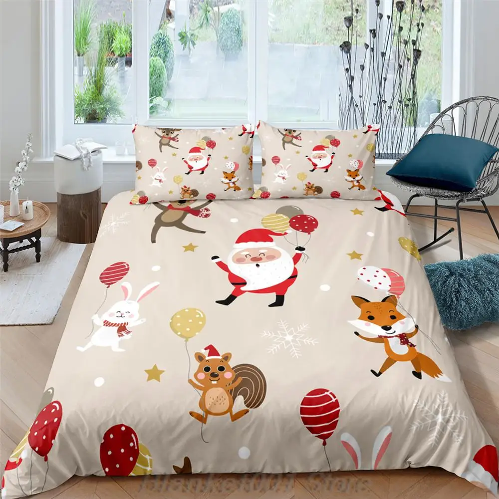Homesky Bedding Set Christmas 9 Colors Styles Polyester Duvet Cover Single Double Queen King Quilt Cover Pillowcase Bedclothes
Homesky Bedding Set Christmas 9 Colors Styles Polyester Duvet Cover Single Double Queen King Quilt Cover Pillowcase Bedclothes