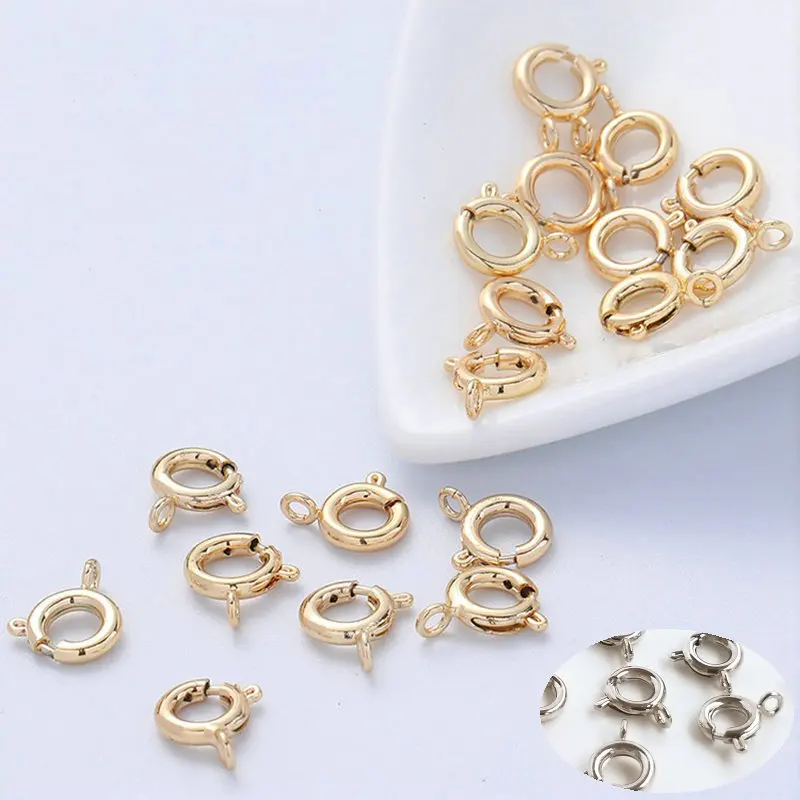 

10PCS 20PCS 14K Gold Plated Lobster Clasp Spring Clasps For Jewelry Making DIY Bracelets Necklaces Clasps Findings Craft