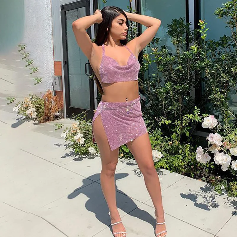 Women's Pink Diamond Spliced Two-Piece Slit Dress, Adjustable Temperament, Private Server, Celebrity Fashion
Women's Pink Diamond Spliced Two-Piece Slit Dress, Adjustable Temperament, Private Server, Celebrity Fashion