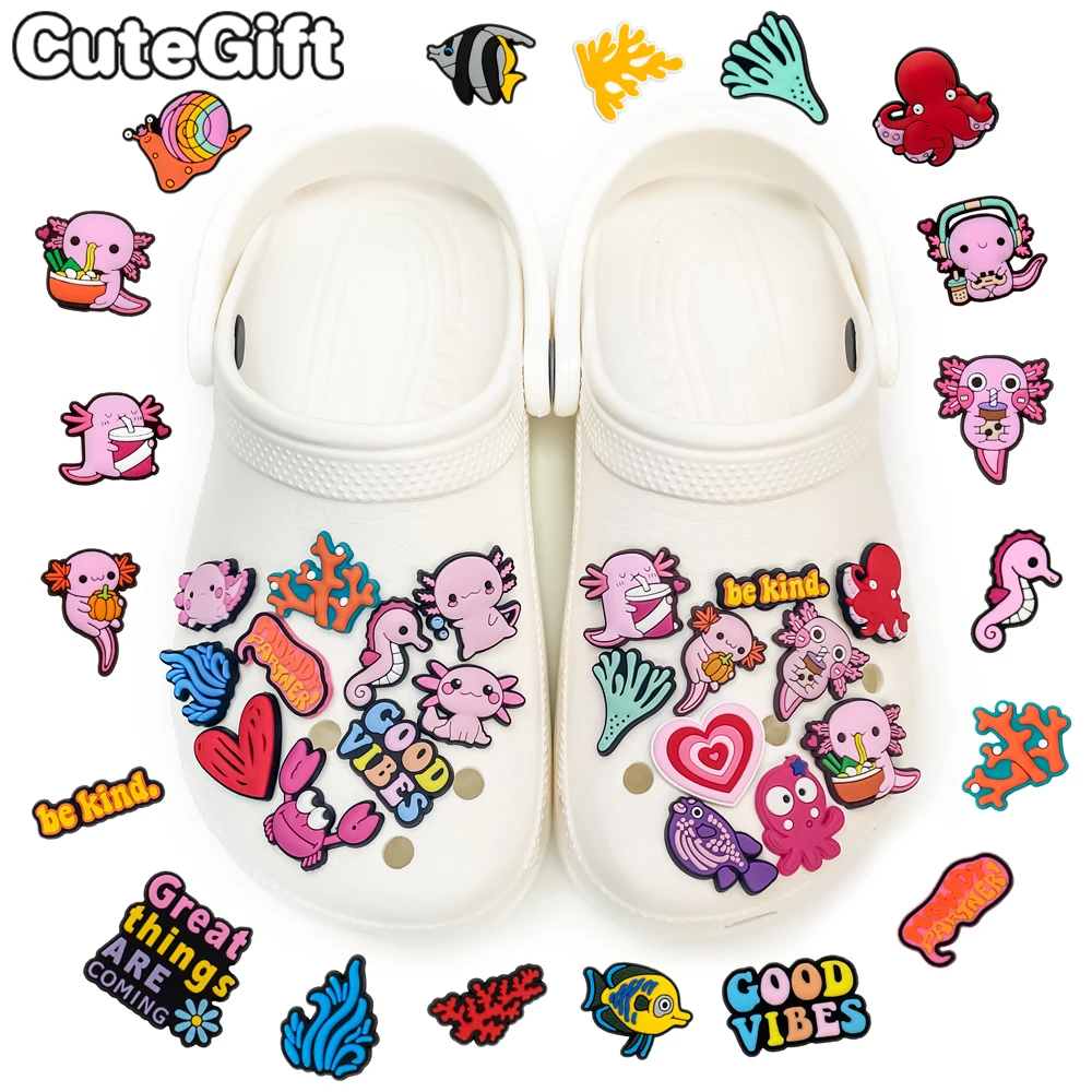 30pcs Pack Croc Shoe Charms Salamander Sea Animals Shoe Decorations Pins for Women Girls Kids Good Vibe Set Shoe Charms Octopus 
30pcs Pack Croc Shoe Charms Salamander Sea Animals Shoe Decorations Pins for Women Girls Kids Good Vibe Set Shoe Charms Octopus