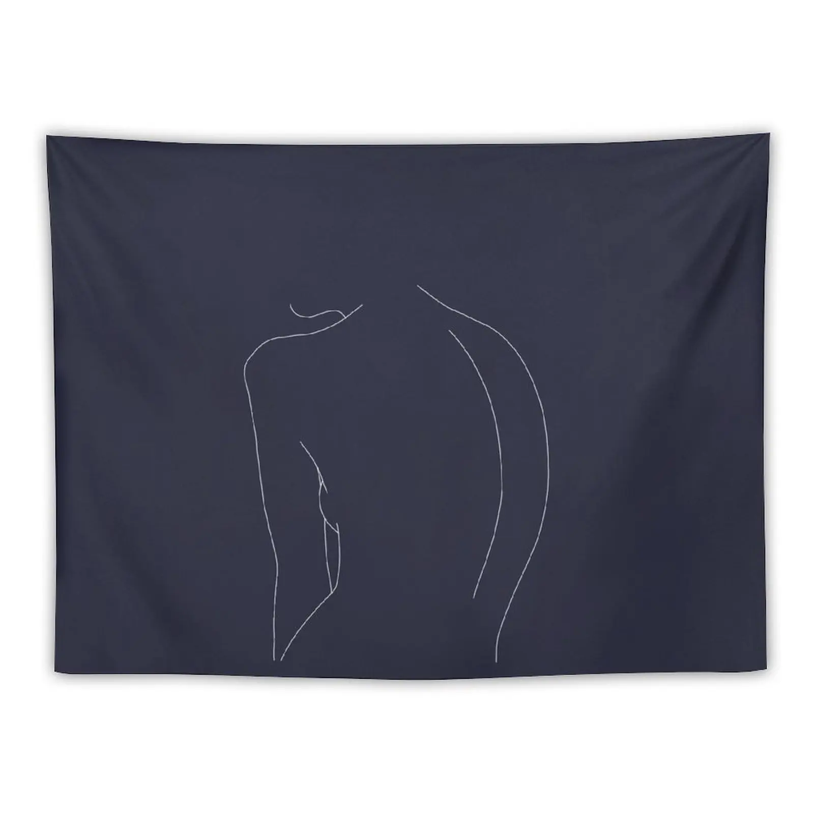 

Nude back line drawing illustration - Alex Blue Tapestry Wallpaper Tapestry Room Decoration Accessories