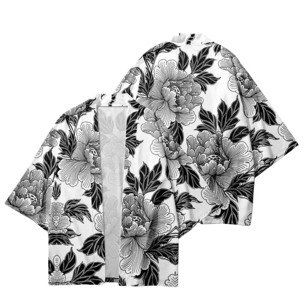 Summer Loose Men Women Japan Flower Printed White Cardigan Beach Shorts Streetwear Kimono Shirt Haori Cosplay Yukat
Summer Loose Men Women Japan Flower Printed White Cardigan Beach Shorts Streetwear Kimono Shirt Haori Cosplay Yukat