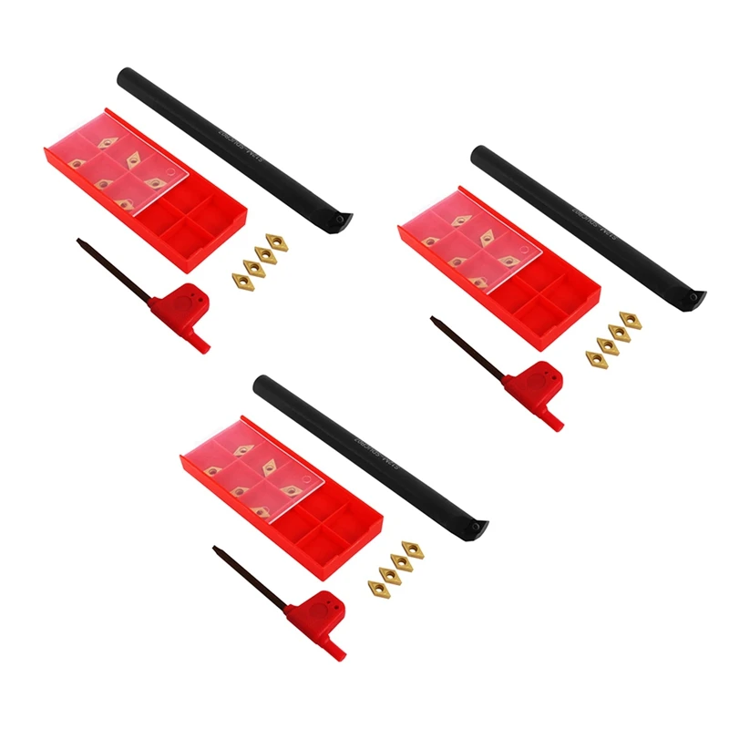 Promotion! 36Pcs Dcmt0702 Carbide Inserts + S12M-Sducr07 Boring Bar 150Mm With Wrench For Cnc Lathe Inner Turning Tools
Promotion! 36Pcs Dcmt0702 Carbide Inserts + S12M-Sducr07 Boring Bar 150Mm With Wrench For Cnc Lathe Inner Turning Tools