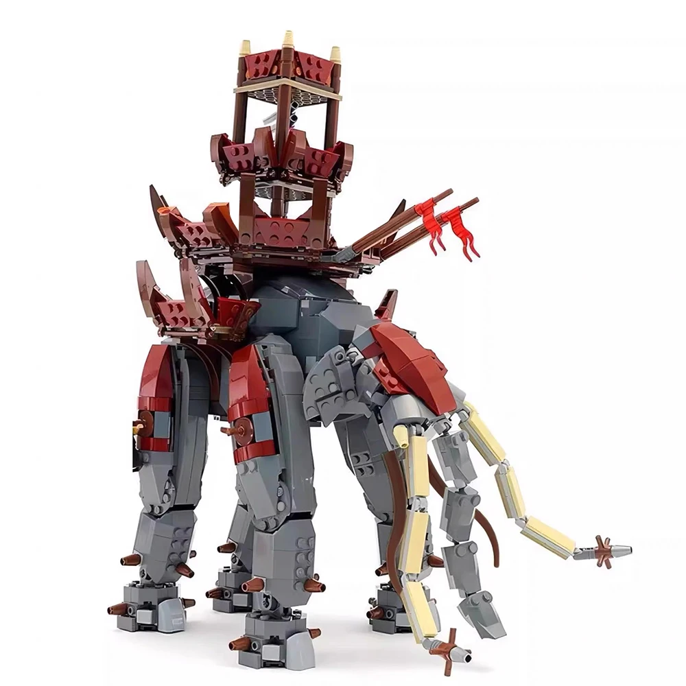 

Classic Movie Lords Ringsed Monster Oliphant Elephant Building Block Model Kit MOC Rings Soldier Figure Bricks Toy Kid Gift