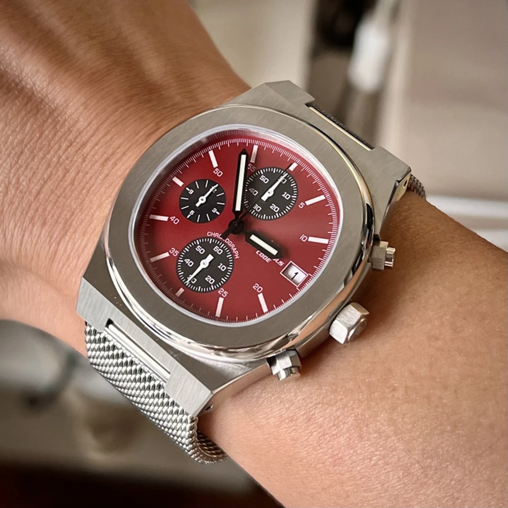 Mysterious Code Chronograph Watch Men VK67 Chrono Quartz Wristwatches 41mm Military Watches Fashion Sapphire Glass Clocks
Mysterious Code Chronograph Watch Men VK67 Chrono Quartz Wristwatches 41mm Military Watches Fashion Sapphire Glass Clocks