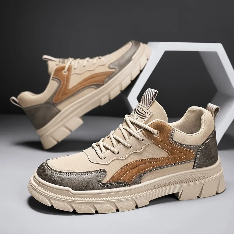 Trendy Men's Casual Shoes High Quality Men's Vulcanized Shoes Comfortable Non-slip Wear-resistant Platform Shoes Tenis Masculino
Trendy Men's Casual Shoes High Quality Men's Vulcanized Shoes Comfortable Non-slip Wear-resistant Platform Shoes Tenis Masculino