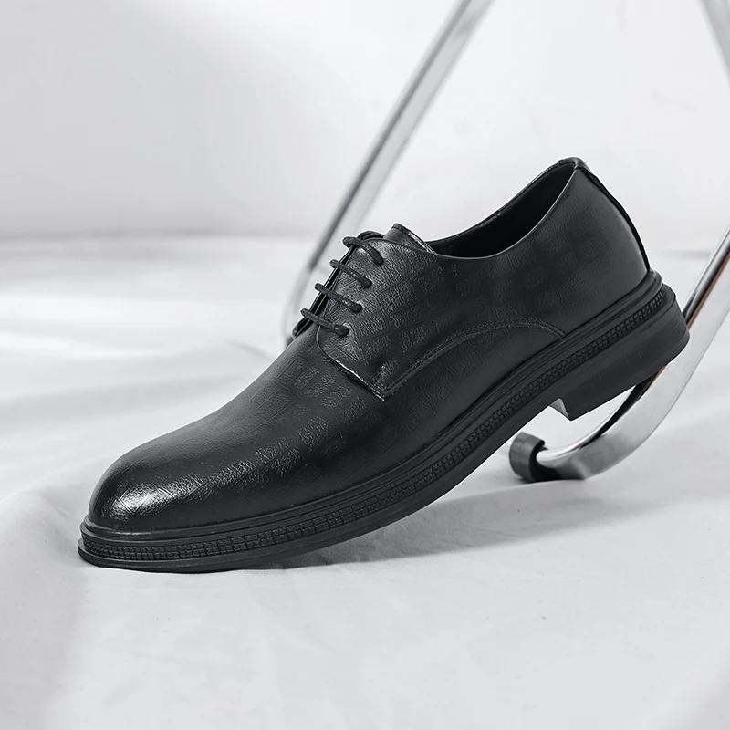 Brand Men's Shoes Oxford Shoes Printed Classic Dress Leather Shoes Coffee Black Lace Up Pointed Business Shoes Men's size:37-45
Brand Men's Shoes Oxford Shoes Printed Classic Dress Leather Shoes Coffee Black Lace Up Pointed Business Shoes Men's size:37-45