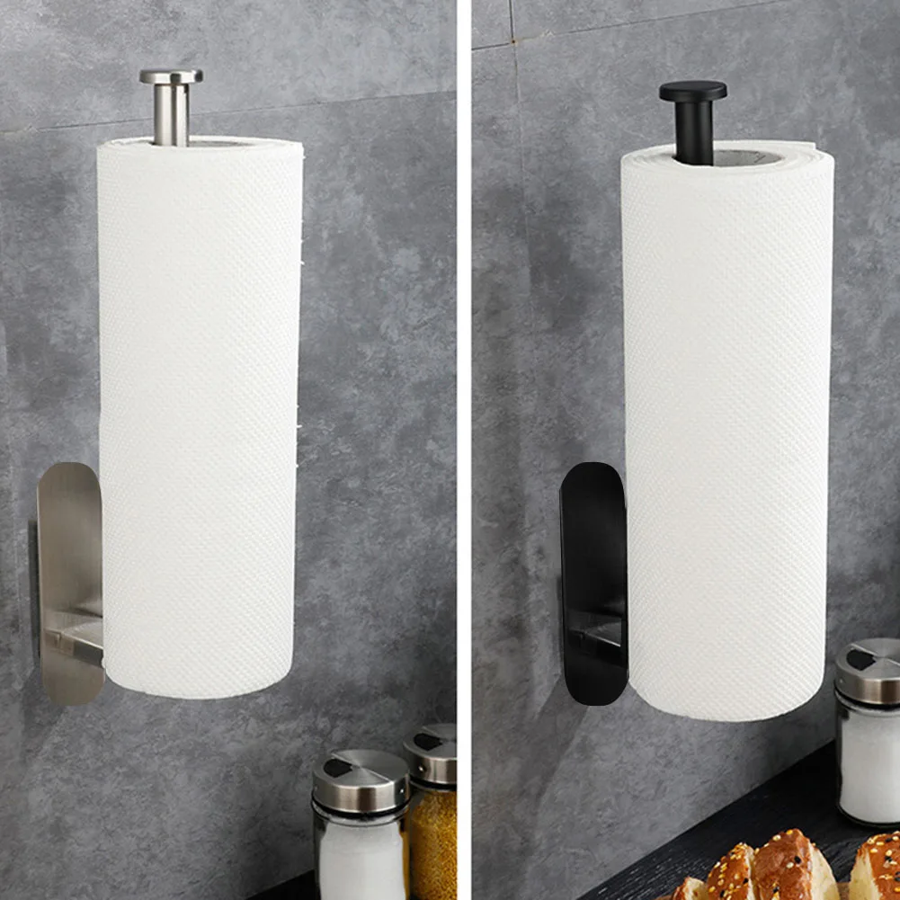 Stainless Steel Paper Towel Holder Adhesive Toilet Roll Paper Holder Punch-free Kitchen Bathroom Tissue Hanger Storage Rack
Stainless Steel Paper Towel Holder Adhesive Toilet Roll Paper Holder Punch-free Kitchen Bathroom Tissue Hanger Storage Rack