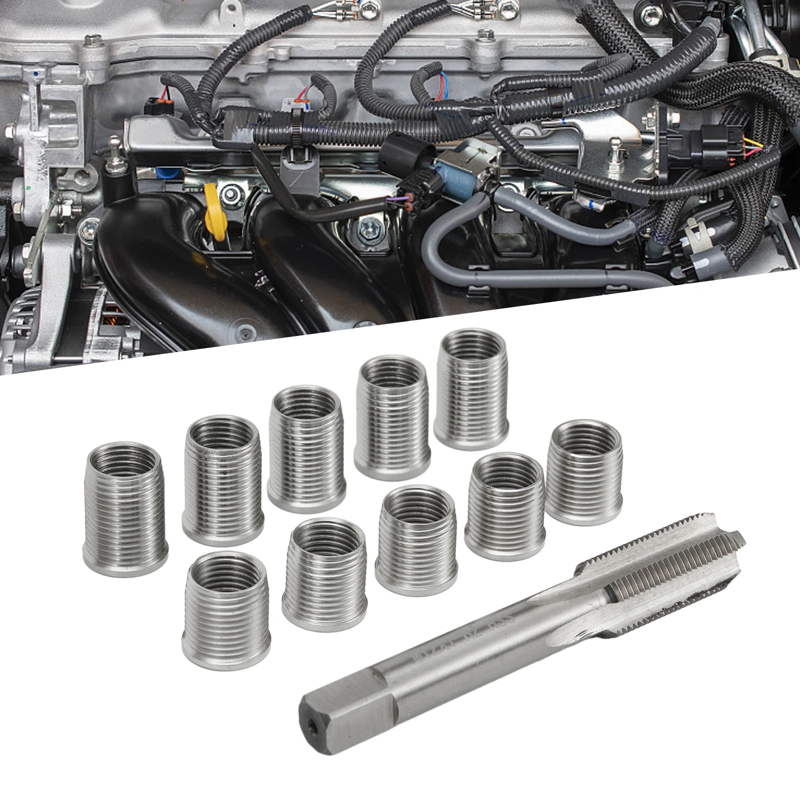 Tap Spark Plug Repair Thread Repair Kit Factory 10mm*10 Equipment Hole Industrial Parts Light Light Equipment Plug-In
Tap Spark Plug Repair Thread Repair Kit Factory 10mm*10 Equipment Hole Industrial Parts Light Light Equipment Plug-In