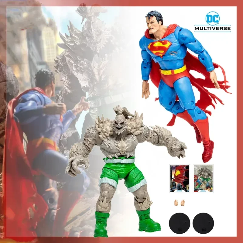 

In Stock Mcfarlane DC Multiverse Toys Superman Vs Doomsday Comics Anime Action Figures Statue Figurine Model Gifts Toy