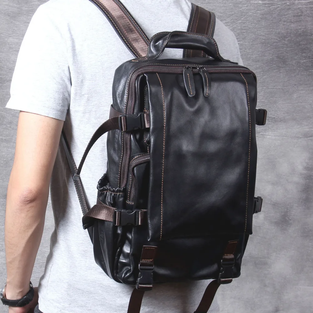 2023 Leather Handmade Men Backpack Soft Leather Mountaineering Travel Bag High Quality Cowhide Bagpack
2023 Leather Handmade Men Backpack Soft Leather Mountaineering Travel Bag High Quality Cowhide Bagpack