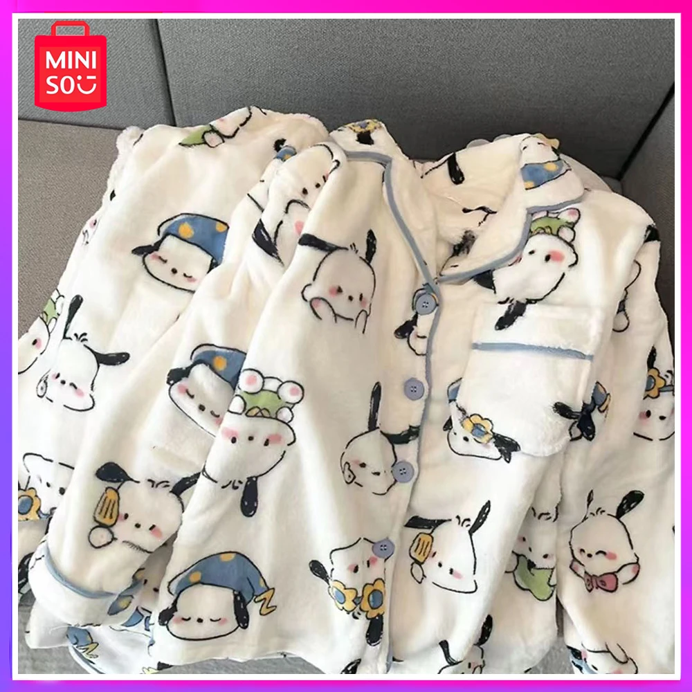 Miniso Sanrio Pyjamas Winter Flannel Thickened Fleece Long Sleeves Sweet and Lovely Home Wear for Girls Christmas Birthday Gift
Miniso Sanrio Pyjamas Winter Flannel Thickened Fleece Long Sleeves Sweet and Lovely Home Wear for Girls Christmas Birthday Gift