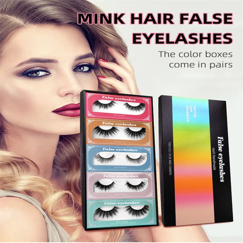 

Bulk wholesale 1pairs real Mink False Eyelashes extentions Private Logo for eye Makeup beauty toolSF serise mink Classic Lashes