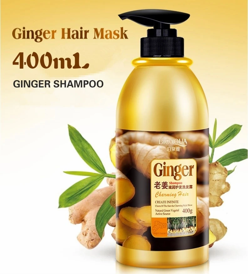 

Ginger Shampoo Nourishing Conditioner Hair Mask Silicone Oil-Free Anti-Off Control Oil Itching Natural Gentle Hair Shine Care