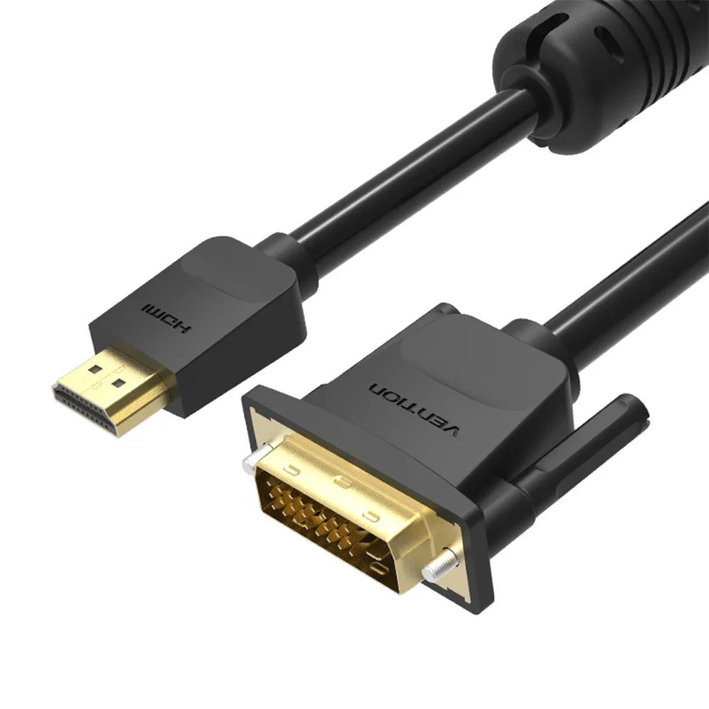 

Vention HDMI to DVI Cable 1m 2m 3m 5m DVI-D 24+1 Pin Support 1080P 3D High Speed HDMI Cable for LCD DVD HDTV XBOX Projector PS3
