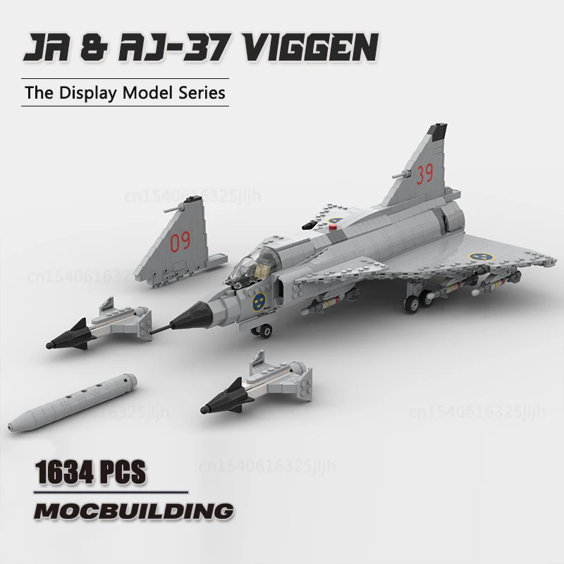 MOC Building Blocks AJ-37 Viggen 1/35 Scale Model DIY Assemble Technology Bricks Aircraft Science Educational toys Puzzle Gifts
MOC Building Blocks AJ-37 Viggen 1/35 Scale Model DIY Assemble Technology Bricks Aircraft Science Educational toys Puzzle Gifts