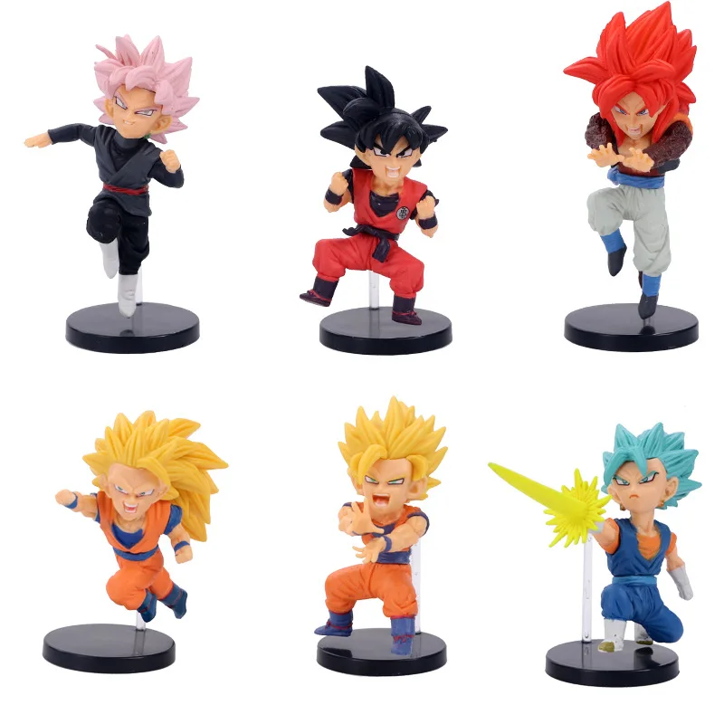 8-10cm 6pcs/set Dragon Ball Z Son Goku Vegeta Anime Action Figure PVC toys Collection figures for friends gifts
8-10cm 6pcs/set Dragon Ball Z Son Goku Vegeta Anime Action Figure PVC toys Collection figures for friends gifts