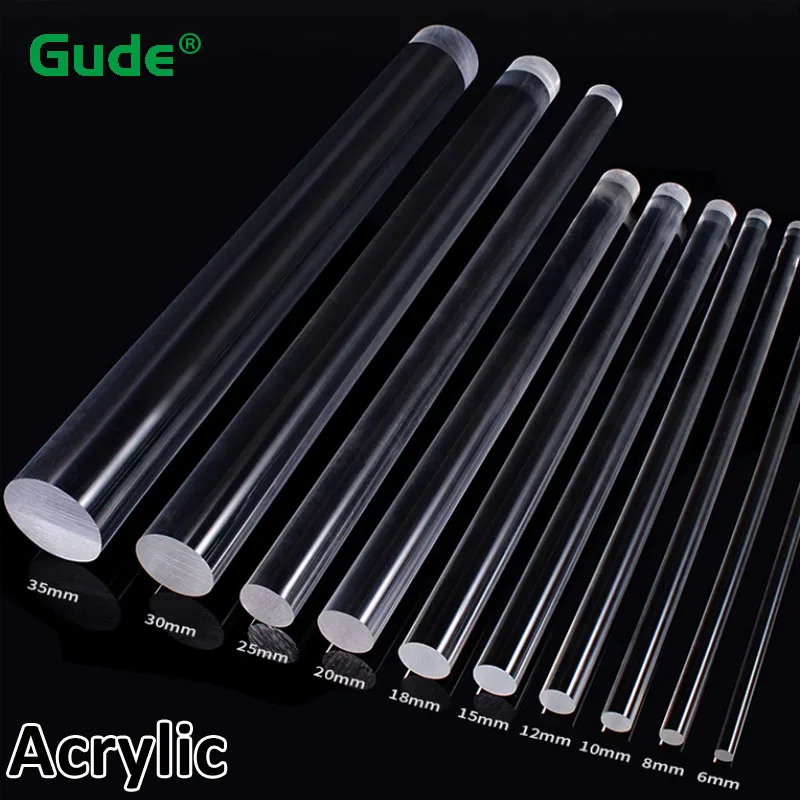 1Pc Transparent Acrylic Plexiglass Solid Rod PMMA Round Bar Diameter 2-20mm Length 100-300mm Material Accessories
1Pc Transparent Acrylic Plexiglass Solid Rod PMMA Round Bar Diameter 2-20mm Length 100-300mm Material Accessories
