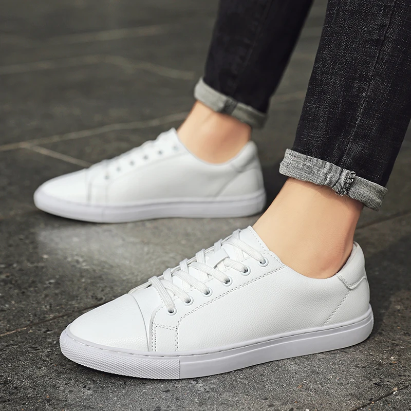 White Men's Sneakers Light Casual Shoes for Men Breathable Black Men Shoes Tenis Masculino All-match Leather School Shoes Comfy
White Men's Sneakers Light Casual Shoes for Men Breathable Black Men Shoes Tenis Masculino All-match Leather School Shoes Comfy
