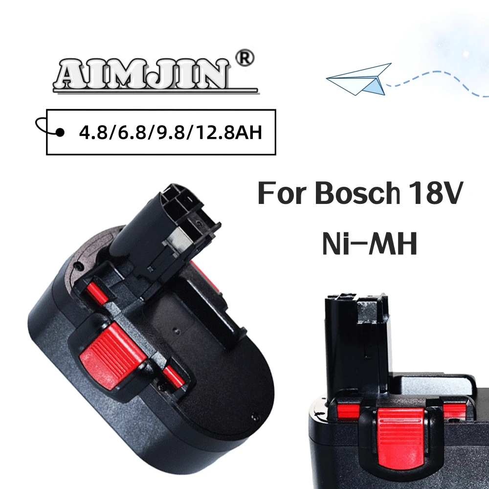 18V 4800/6800/9800/12800mAh Ni-MH Power Tool Rechargeable Battery for Bosch 18V Battery BAT025 BAT026 BAT180 BAT181 BAT189 GSR 1
18V 4800/6800/9800/12800mAh Ni-MH Power Tool Rechargeable Battery for Bosch 18V Battery BAT025 BAT026 BAT180 BAT181 BAT189 GSR 1
