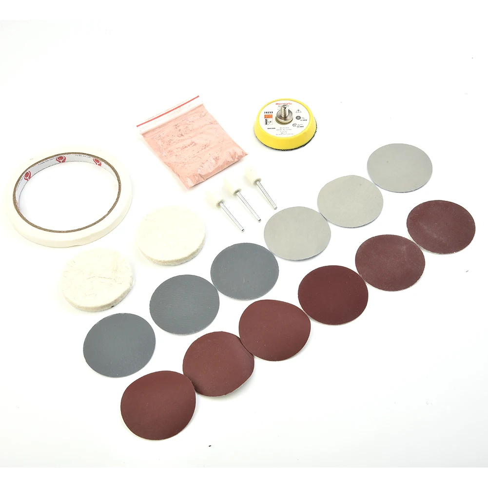 20Pcs/Set Watch Glass Polishing Kit Cerium Oxide Powder And Wheel 50mm Backing Polishing Pad For Glass Cleaning Scratch Removal
20Pcs/Set Watch Glass Polishing Kit Cerium Oxide Powder And Wheel 50mm Backing Polishing Pad For Glass Cleaning Scratch Removal
