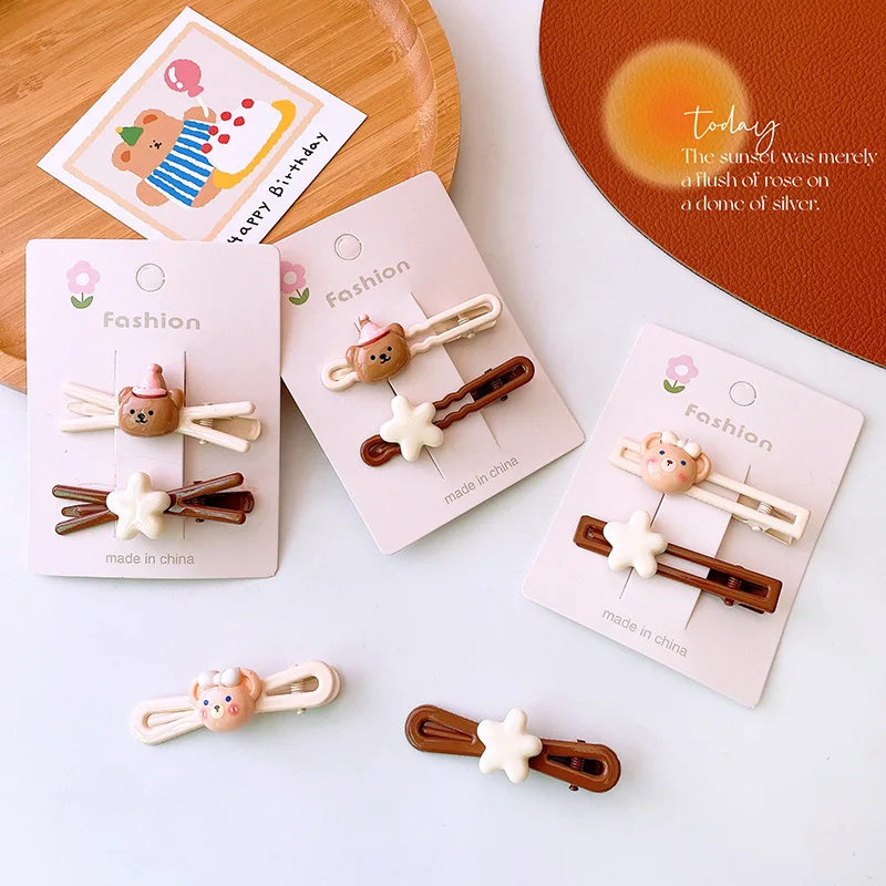 2023 Cartoon Bear Baby Hair Pins Coffer Color Girl Bangs Side Clip Autumn Winter Kids Hair Accessories Korean Children Headdress
2023 Cartoon Bear Baby Hair Pins Coffer Color Girl Bangs Side Clip Autumn Winter Kids Hair Accessories Korean Children Headdress