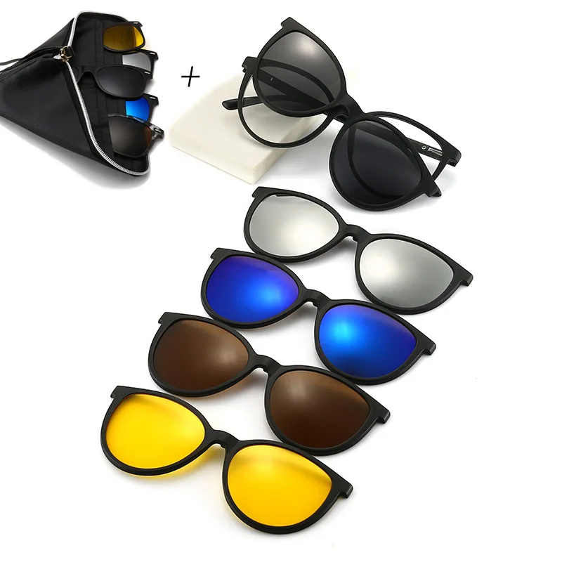 TR90 Glasses round Frame Magnetic Suction Set of Glasses Polarized Clip Sunglasses Sunglasses Myopia Hyperopia Customization
TR90 Glasses round Frame Magnetic Suction Set of Glasses Polarized Clip Sunglasses Sunglasses Myopia Hyperopia Customization