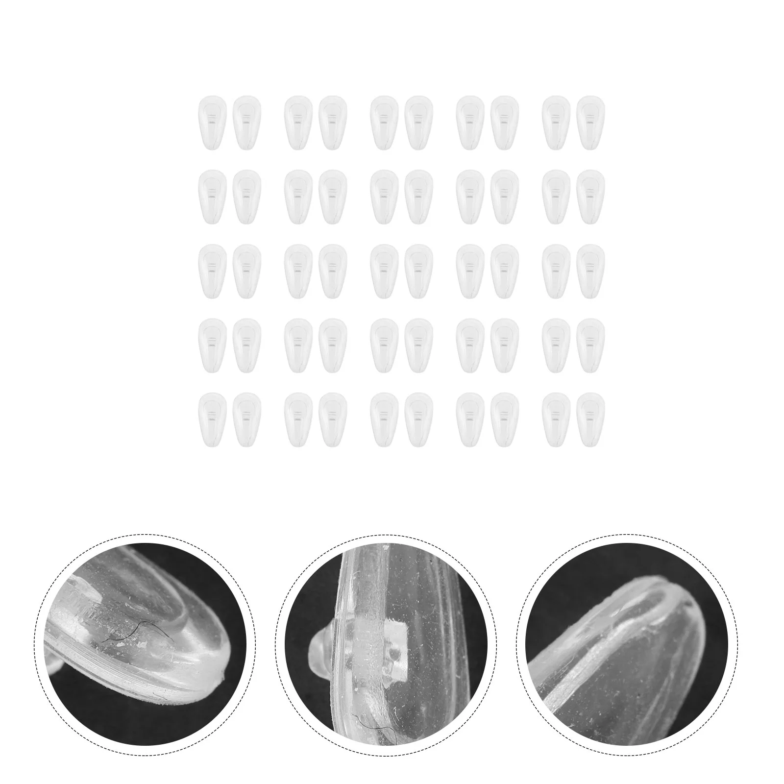25 Pairs Non-Slip Nose Pads Eyeglasses Accessories Supplies Bag for Anti-slip Anti-skid Silica Gel
25 Pairs Non-Slip Nose Pads Eyeglasses Accessories Supplies Bag for Anti-slip Anti-skid Silica Gel