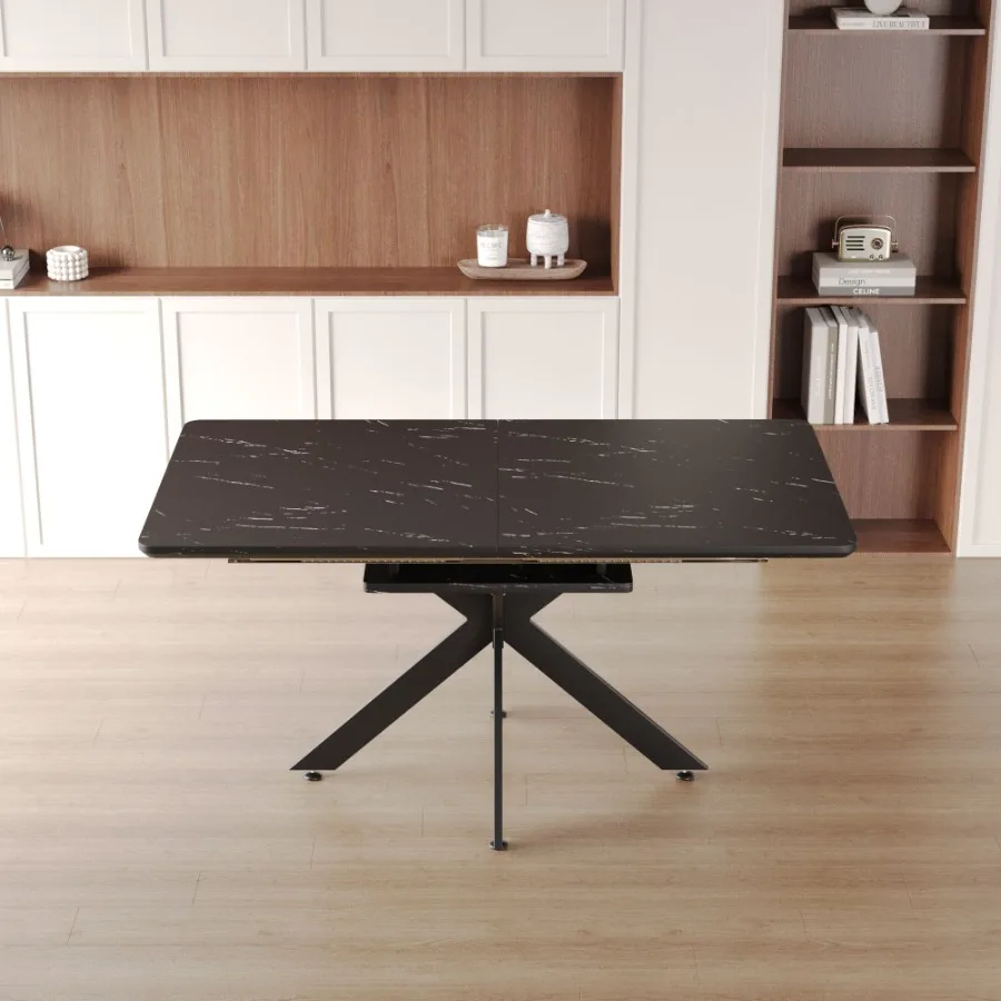 62.4 Extendable 78.15Very large Grey Dining Table Modern MidCentury Kitchen Table Set for Dining Room party Table Conference ta 62.4 Extendable 78.15Very large Grey Dining Table Modern MidCentury Kitchen Table Set for Dining Room party Table Conference ta