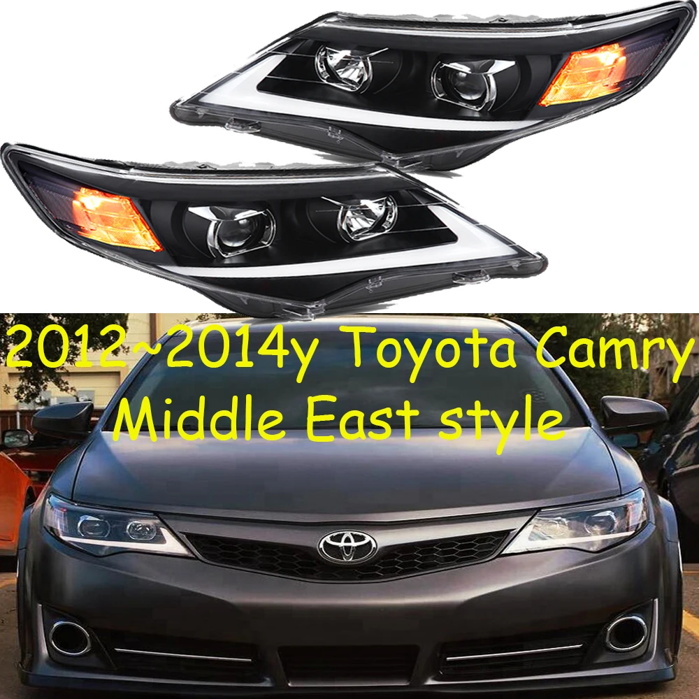 

Middle east car bumper headlamp aurion camry headlight 2012~2014y hid xenon LED DRL car accessories head light camry fog light