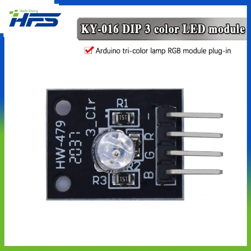 

Smart Electronics 4pin RGB Module KY-016 Three Colors 3 Color RGB LED Sensor Module for Arduino DIY Starter Kit KY016