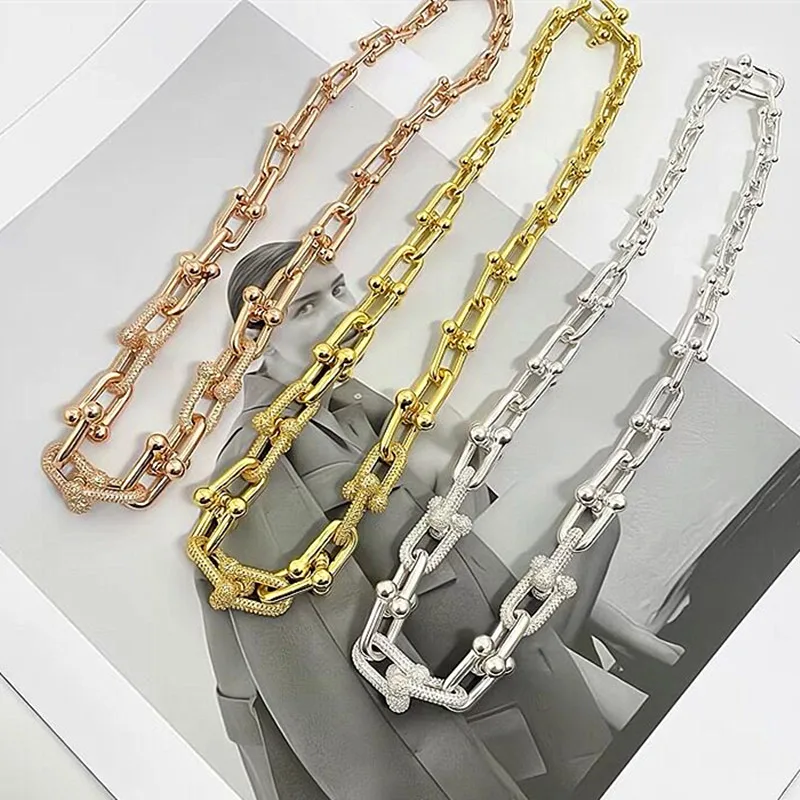 Hot selling new S925 sterling silver women's U-shaped long lock necklace lucky fashion brand party luxury jewelry
Hot selling new S925 sterling silver women's U-shaped long lock necklace lucky fashion brand party luxury jewelry