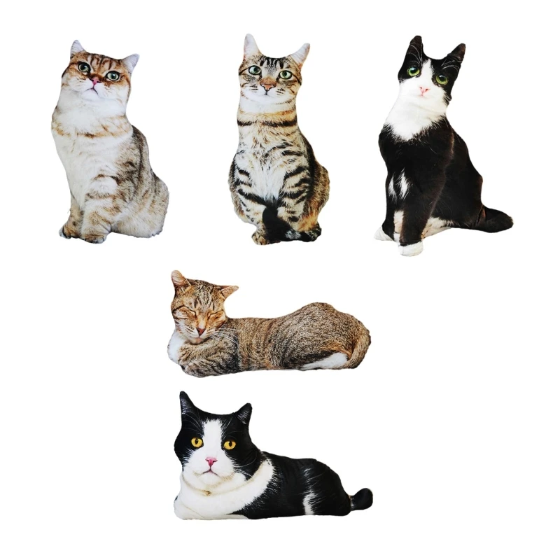 3D Animal Print Throw Pillow Cushion Toy for Children and Adults Cat Lovers 
3D Animal Print Throw Pillow Cushion Toy for Children and Adults Cat Lovers