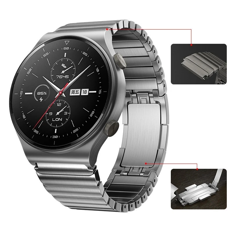 Фото Металлический Ремешок Для Huawei Watch GT2 Pro 2e 3 22 мм браслет из нержавеющей стали с