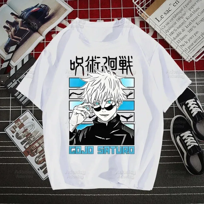 Gojo Satoru Jujutsu Kaisen Otaku Harajuku Men's Cotton T-Shirt Top Design Short Sleeve Anime Aesthetic T-Shirt
Gojo Satoru Jujutsu Kaisen Otaku Harajuku Men's Cotton T-Shirt Top Design Short Sleeve Anime Aesthetic T-Shirt