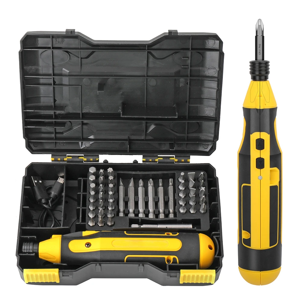 4V Electric Screwdriver Bit Kit Lithium Battery USB Rechargeable Torque Cordless Electric Screwdriver Power Tool Parts
4V Electric Screwdriver Bit Kit Lithium Battery USB Rechargeable Torque Cordless Electric Screwdriver Power Tool Parts