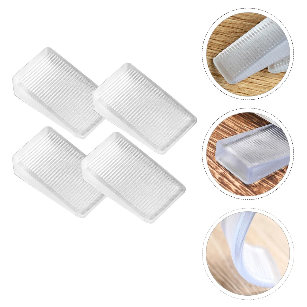 

Door Bottom Stopper Block Wedge Doorstops Furniture Leveling Shims PVC Table Shims DIY Wedge Levelers