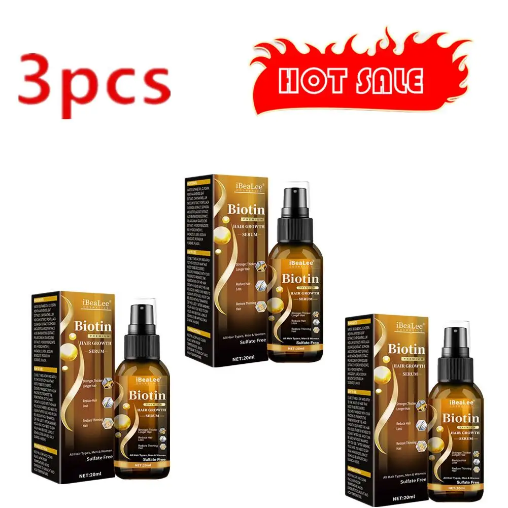 3X Products Biotin Anti Hair Loss Spray Scalp Treatment Fast Growing Care Essential Oils for Men Women Hair Care
3X Products Biotin Anti Hair Loss Spray Scalp Treatment Fast Growing Care Essential Oils for Men Women Hair Care