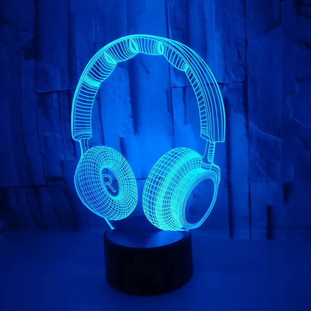 Led Touch Switch Decor Table Desk Optical Illusion Lamps for Kids Toy 3D DJ Headphone Headset Night Light Love Birthday Gifts
Led Touch Switch Decor Table Desk Optical Illusion Lamps for Kids Toy 3D DJ Headphone Headset Night Light Love Birthday Gifts