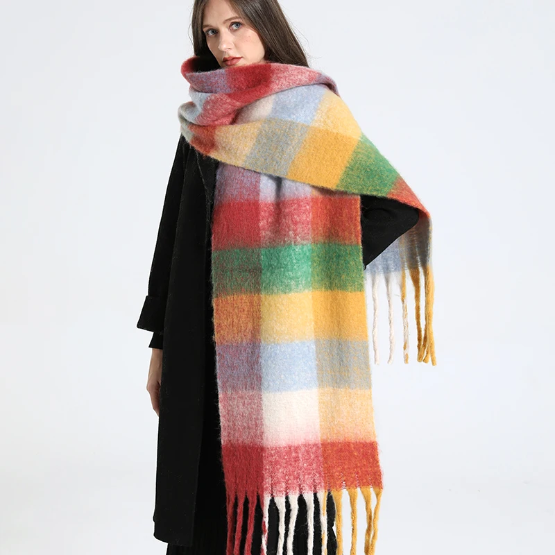 NEW Luxury Cashmere Women Plaid Scarf Winter Warm Shawl and Wrap Bandana Pashmina Long Tassel Female Foulard Thick Blanket 5 Mallzona S013117198cd447b28ade56f9692d1c8cP NEW Luxury Cashmere Women Plaid Scarf Winter Warm Shawl and Wrap Bandana Pashmina Long Tassel Female Foulard Thick Blanket Mallzona