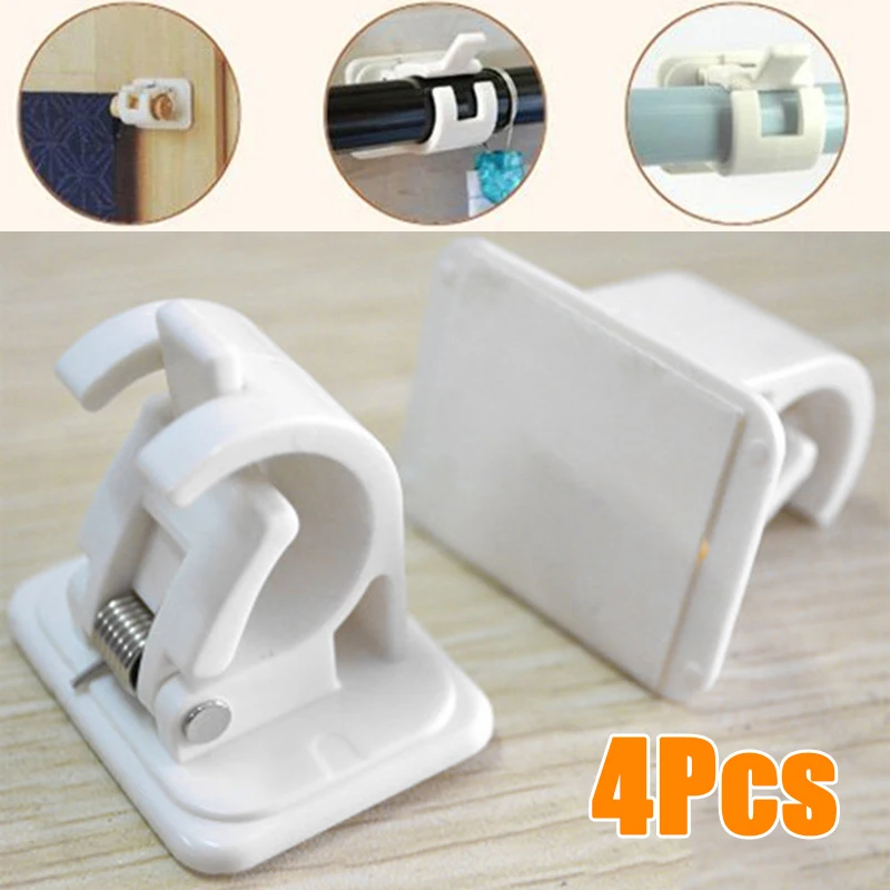 4-piece Plastic Curtain Rods Bracket Bracket Hangers Curtain Rod Support Hook Seamless Adjustable Transparent Wall Support
4-piece Plastic Curtain Rods Bracket Bracket Hangers Curtain Rod Support Hook Seamless Adjustable Transparent Wall Support