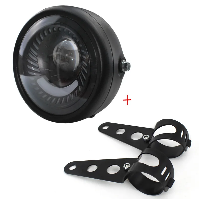 Motorcycle Headlight Hi/Lo Beam LED Headlamp Universal 31-41mm Head Light Mount Brackets Fork Ears For Honda Harley Yamaha
Motorcycle Headlight Hi/Lo Beam LED Headlamp Universal 31-41mm Head Light Mount Brackets Fork Ears For Honda Harley Yamaha
